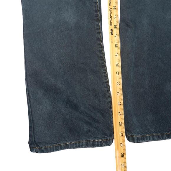 Calvin Klein Black Bootcut Jeans Size 10 100 % Cotton Y2K Soft Denim - Picture 6 of 6